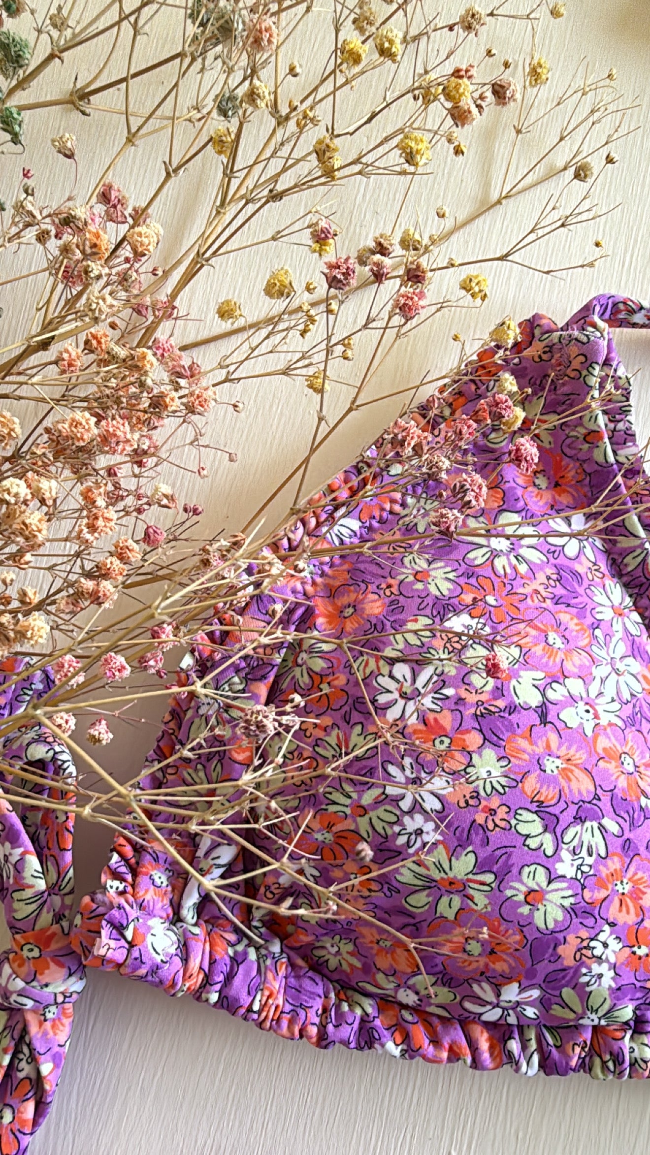 Bikini Saint-Tropez purple flowers