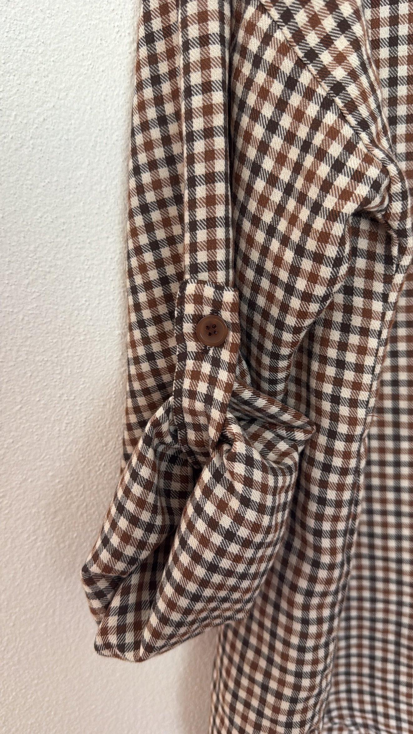 Camicia Wayne check choco
