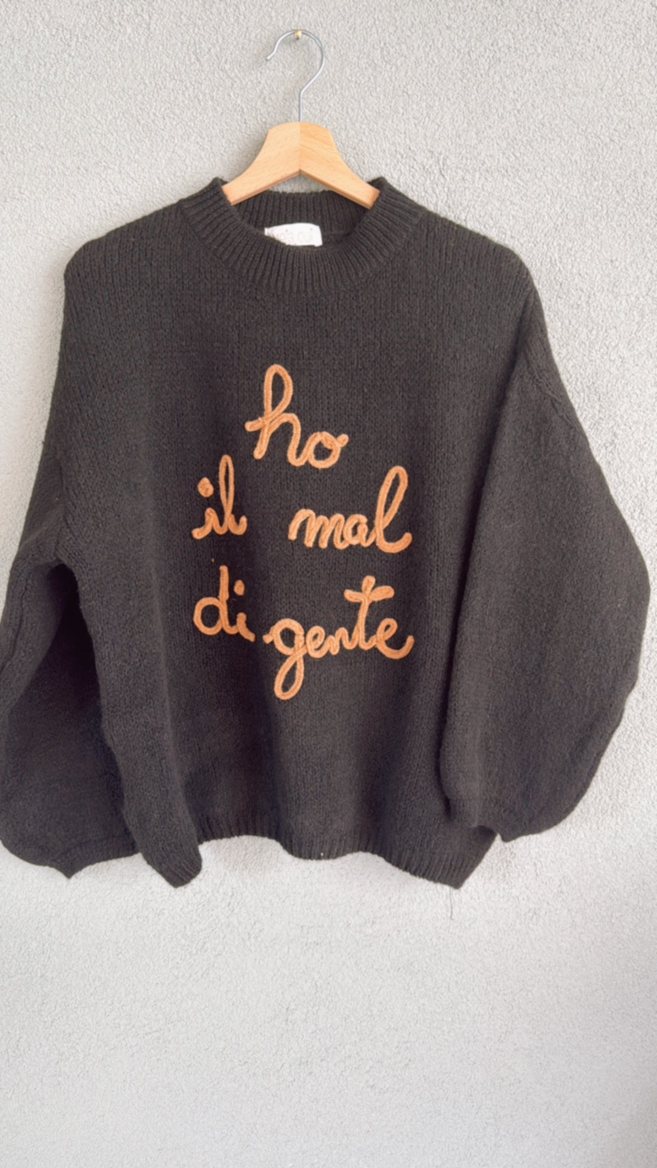 Maglia Ho il mal di gente black