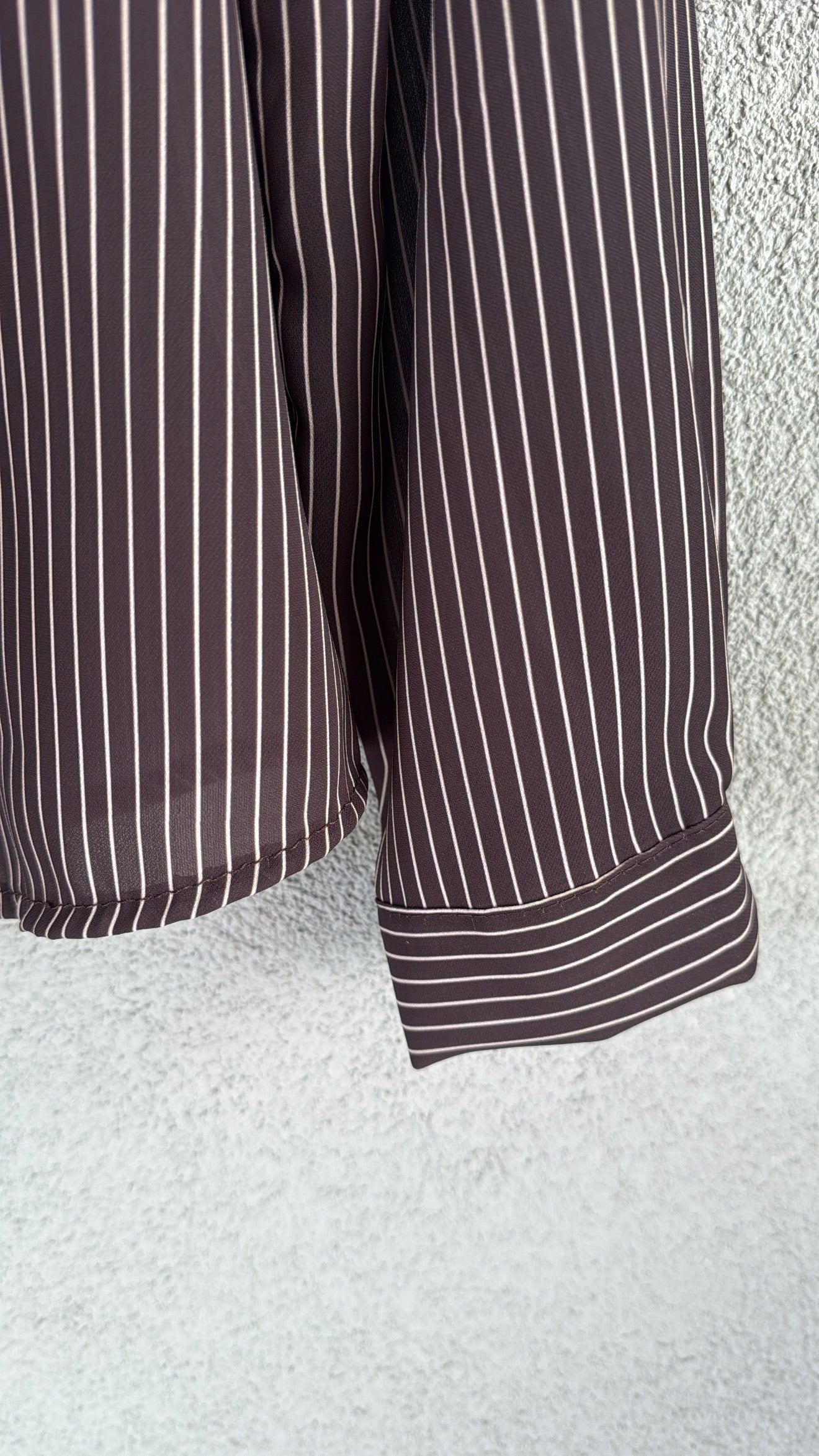 Camicia Eugenia Choco Strip White