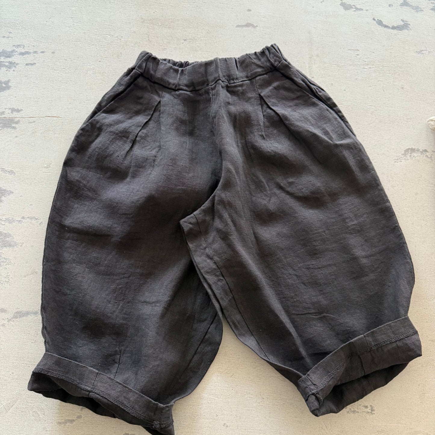 Pantalone lino carbone