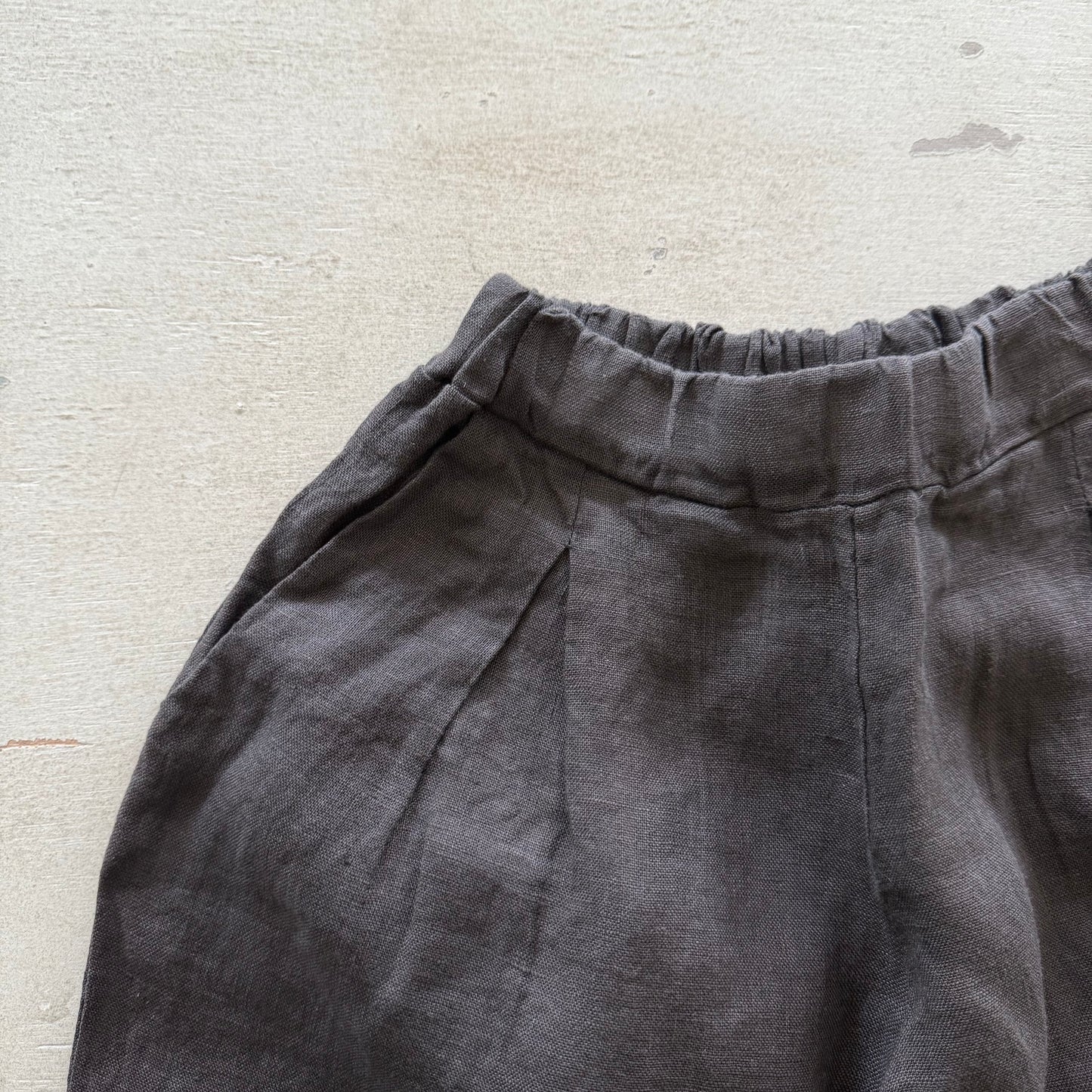 Pantalone lino carbone