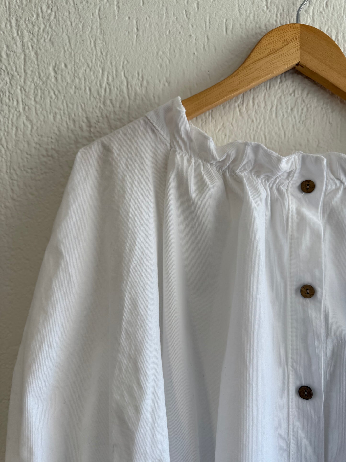 Camicia Angel microcostina bianca