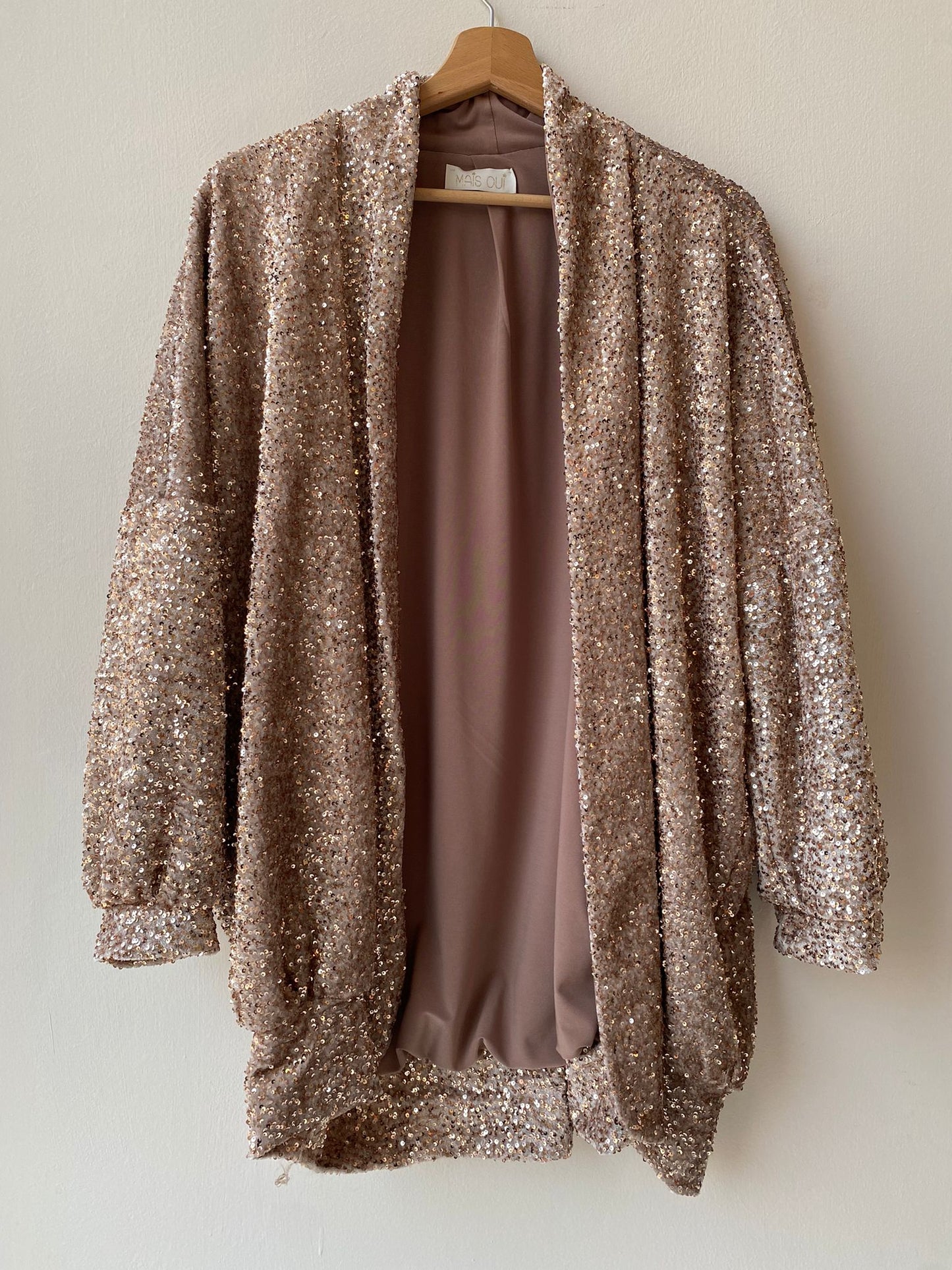 Blazer paillettes champagne