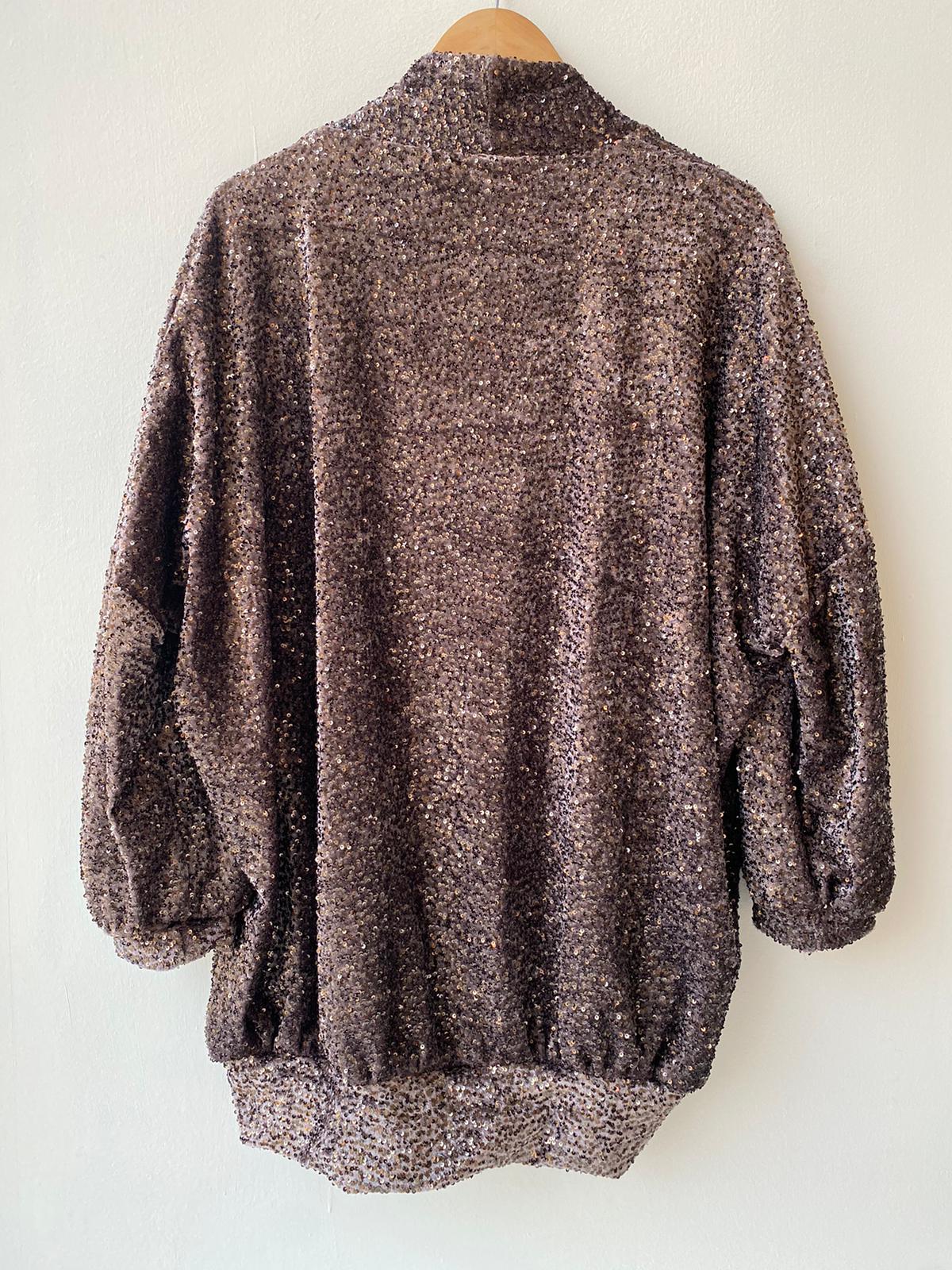 Blazer paillettes cioccolato