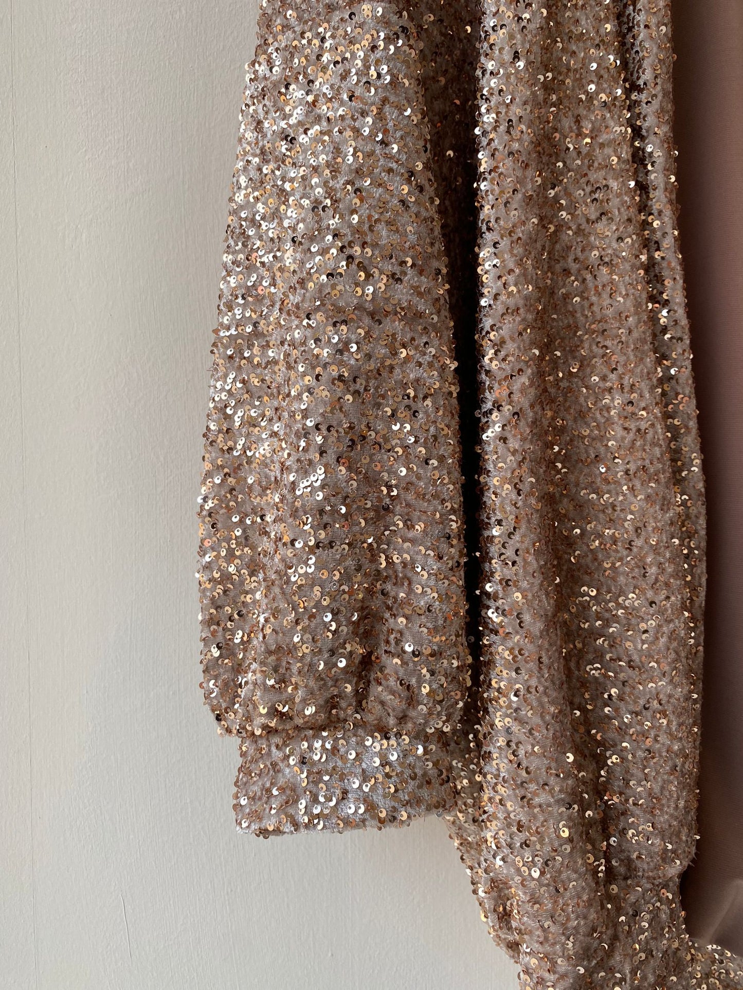 Blazer paillettes champagne
