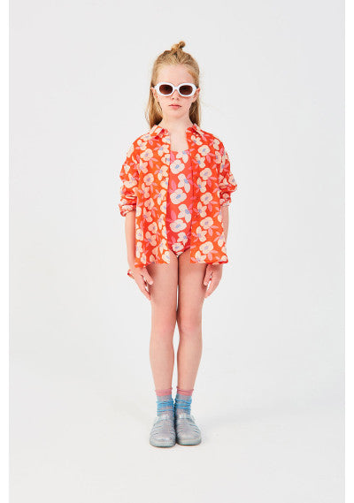 Costume da bagno da bambina con fantasia floreale