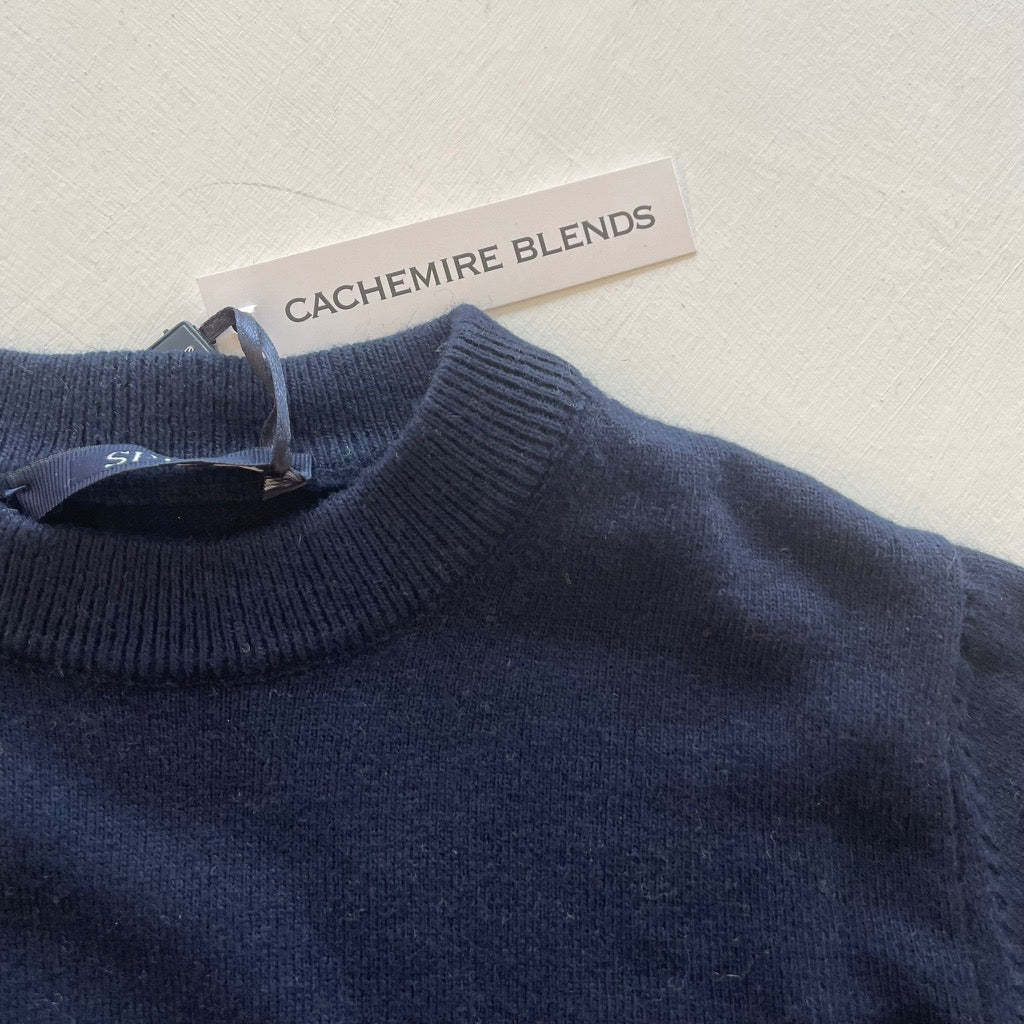 Pullover girocollo navy