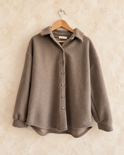 Camicia Felpa Bonjour taupe