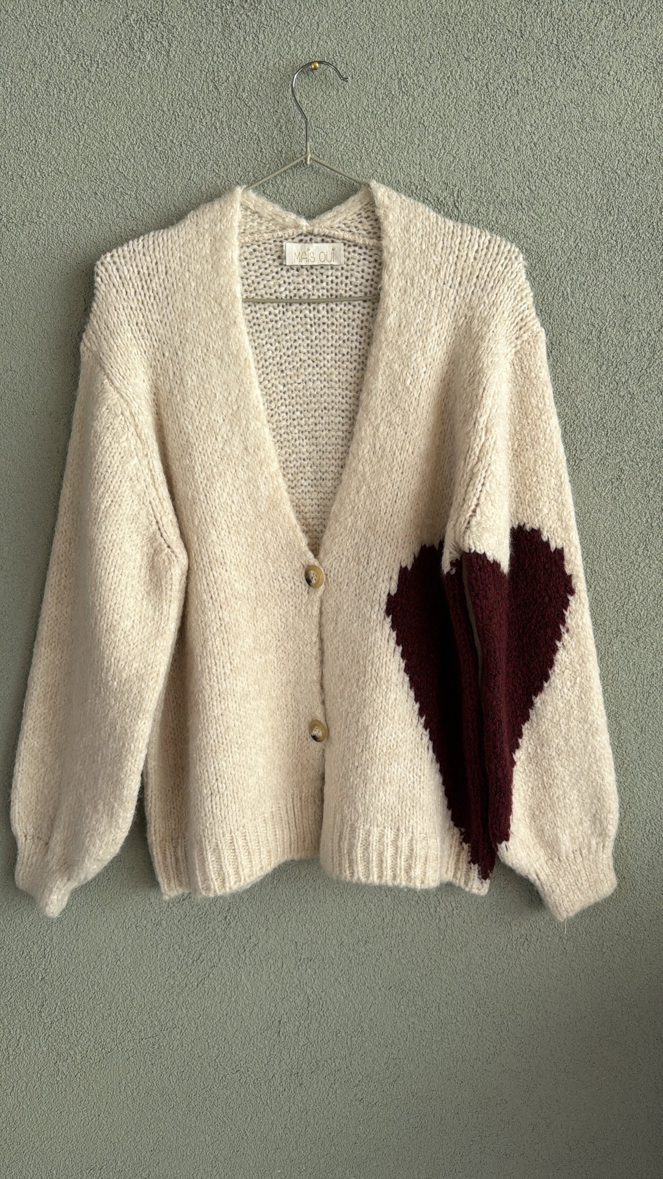 Cardigan Love white