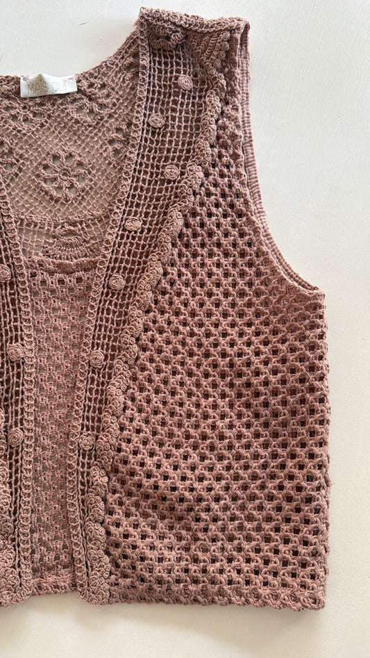 Gilet Numa vintage rose
