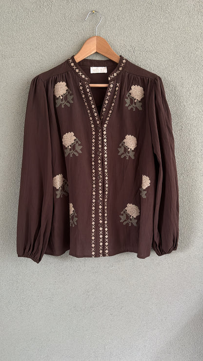 Camicia Gloria caffe