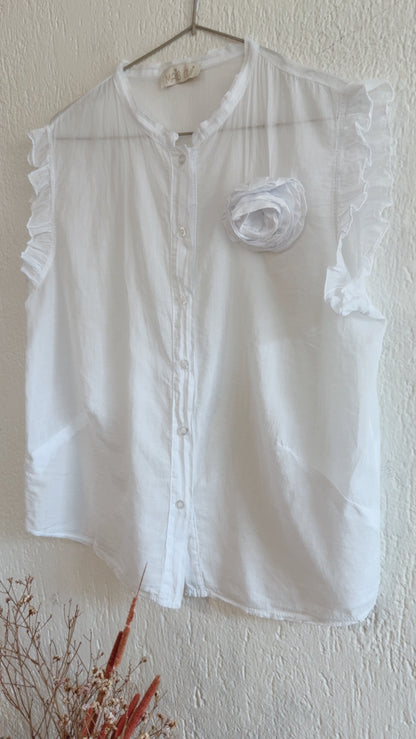Top Flower white