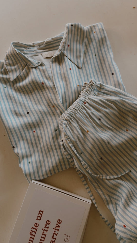 Completo pigiama Costellazione Azzurro