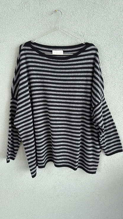 Maglia Stripped black