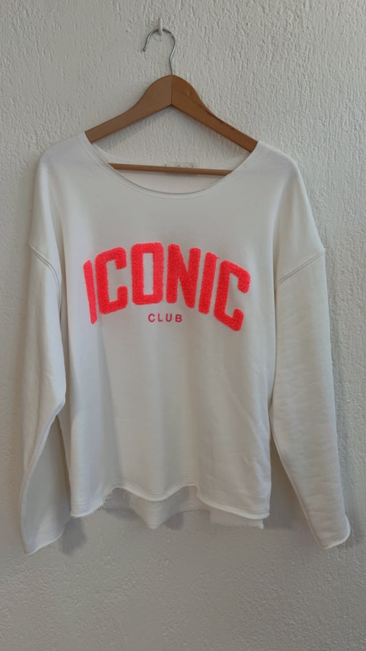 Felpa Iconic white