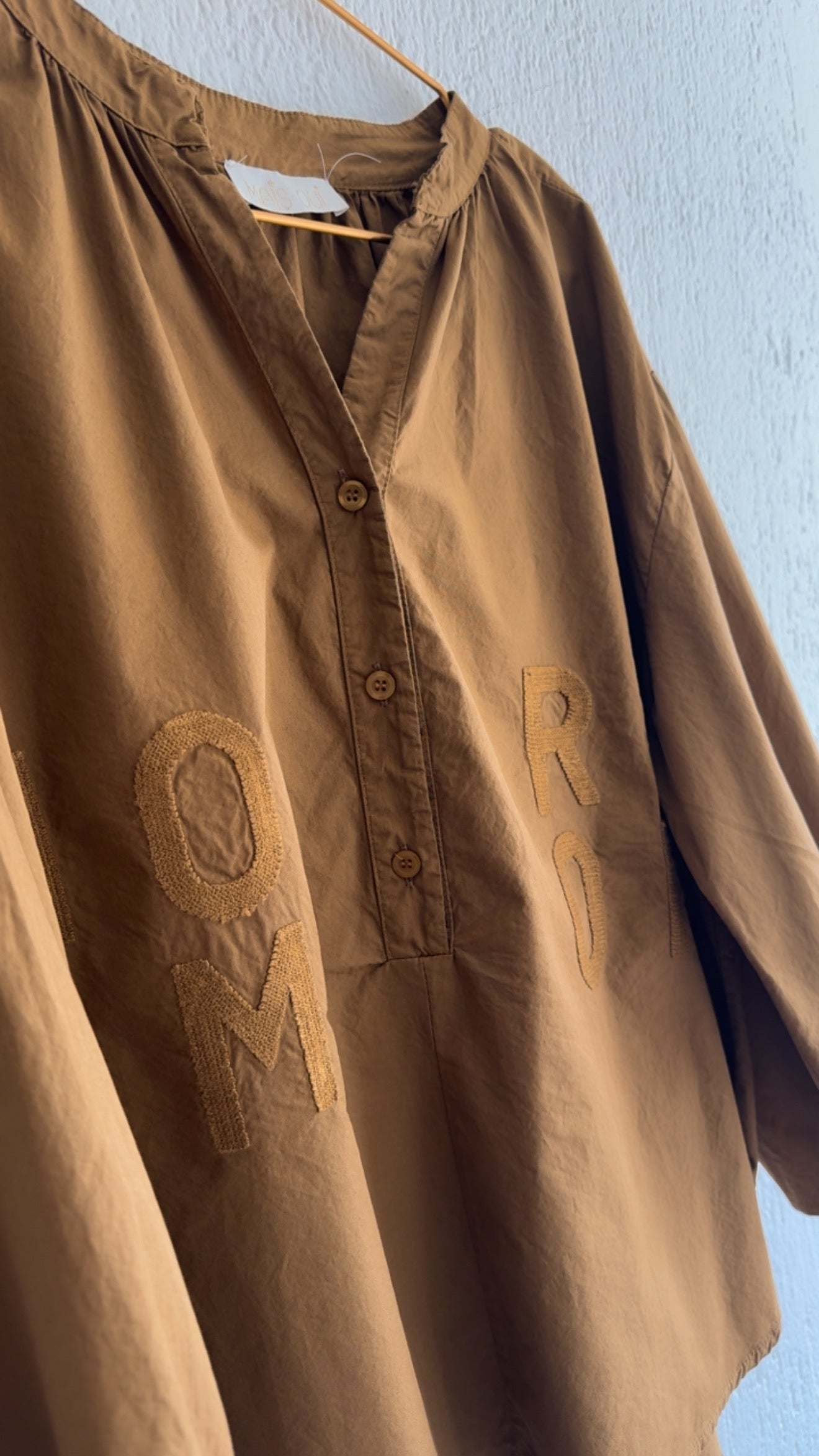Camicia Amore mostarda