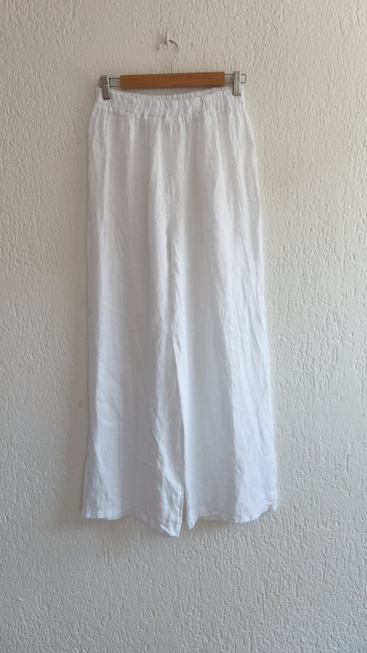 Pantalone lino Paloma white