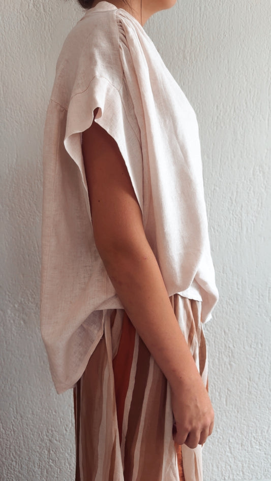 Blusa Johanna rose poudre