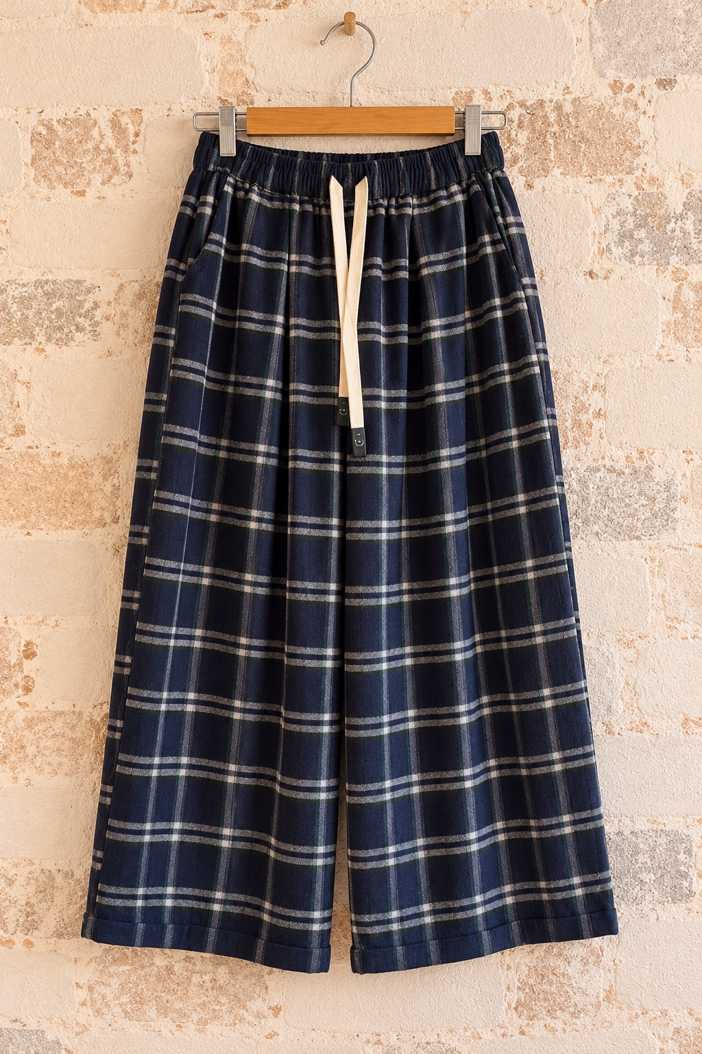 Pantalone Winter check navy