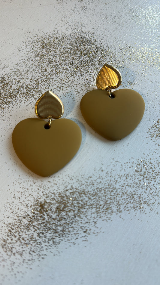 Orecchino Simba senape