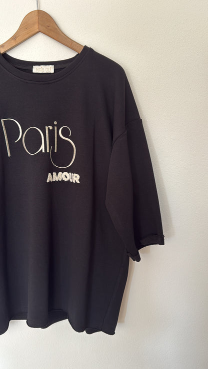Maglia Paris Amour black