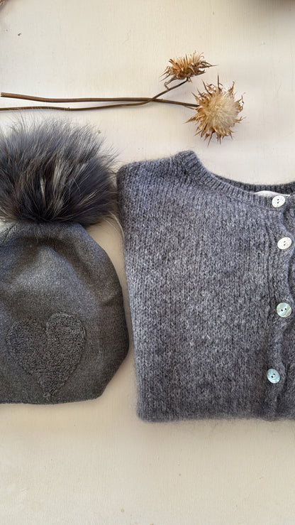 Cardigan Linette dark grey