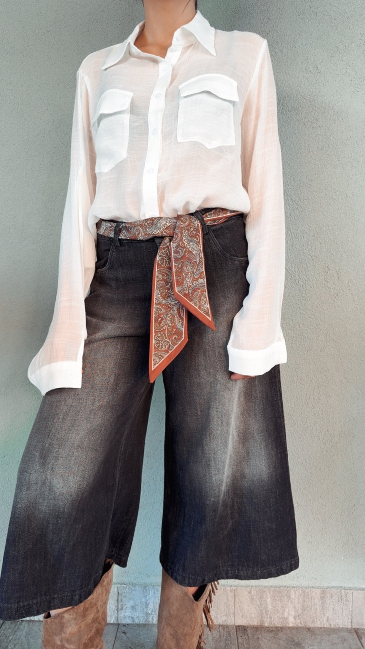 Pantalone Serafino dark grey