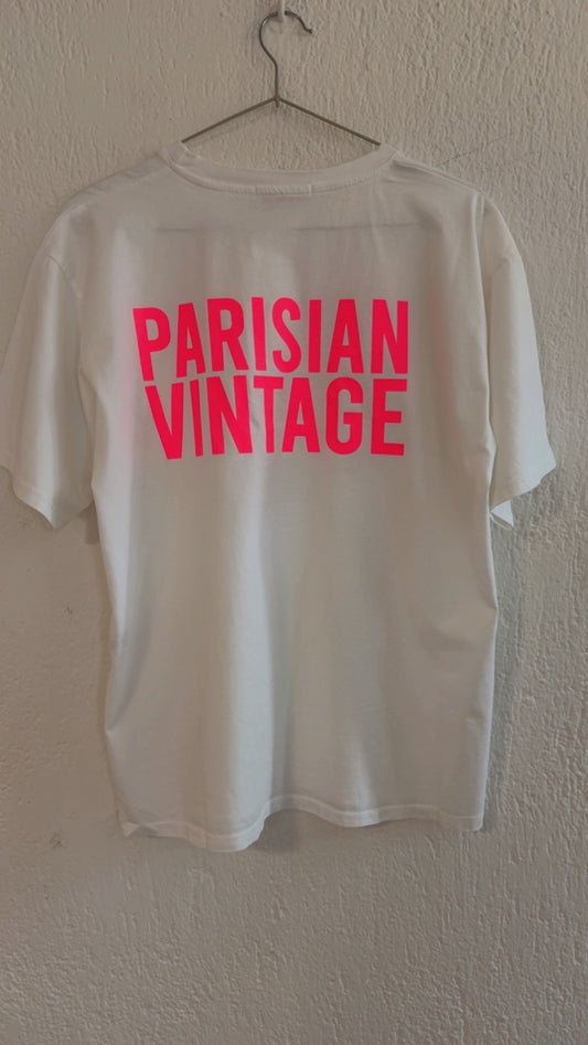 T-shirt Parisian Vintage bianca