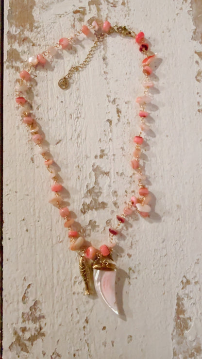 Girocollo Pepita rosa