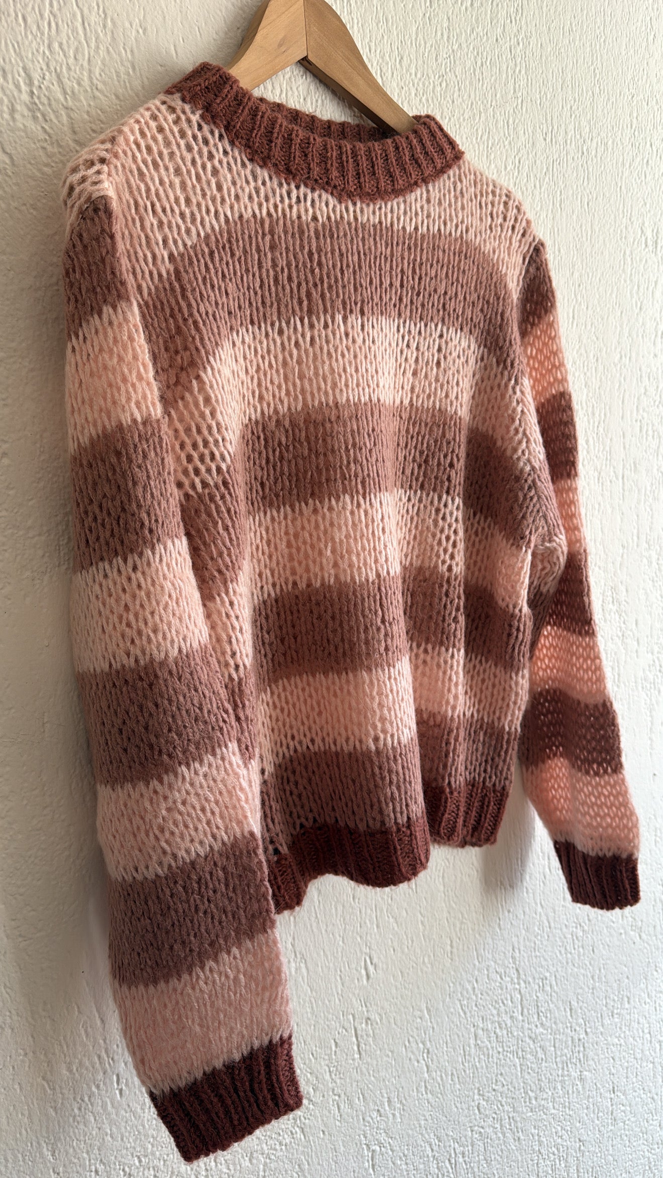 Maglia Natalina rosa-rosa vintage