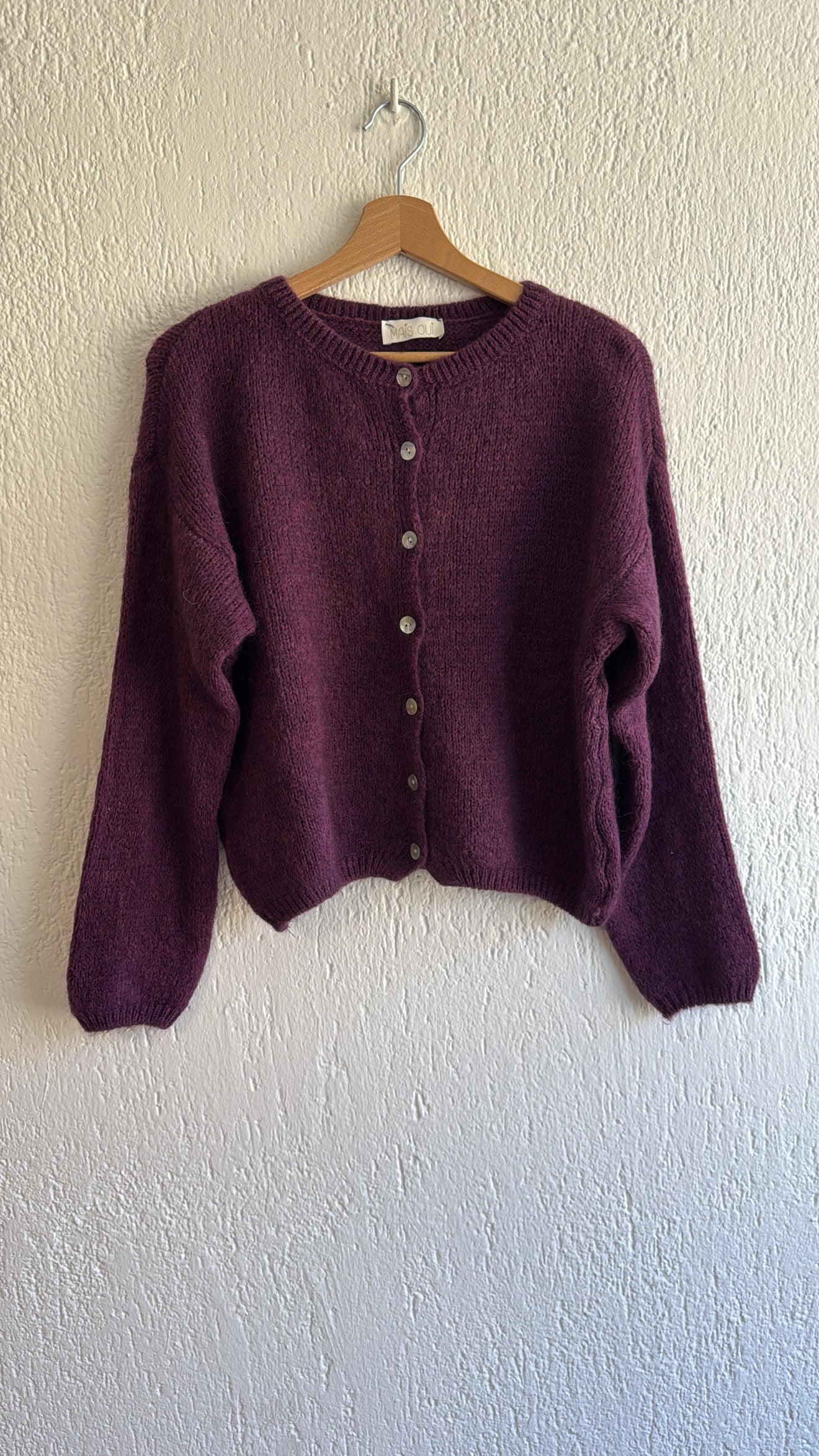 Cardigan Linette prune