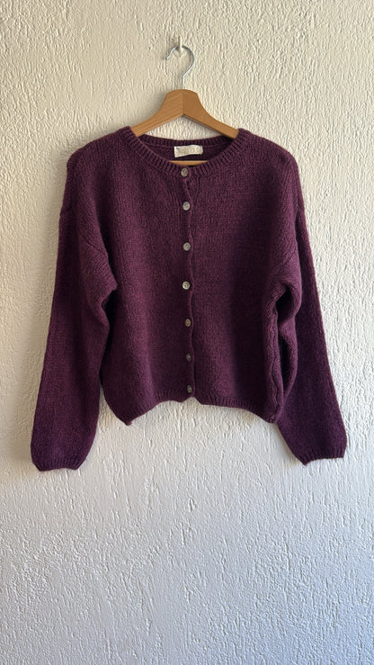 Cardigan Linette prune