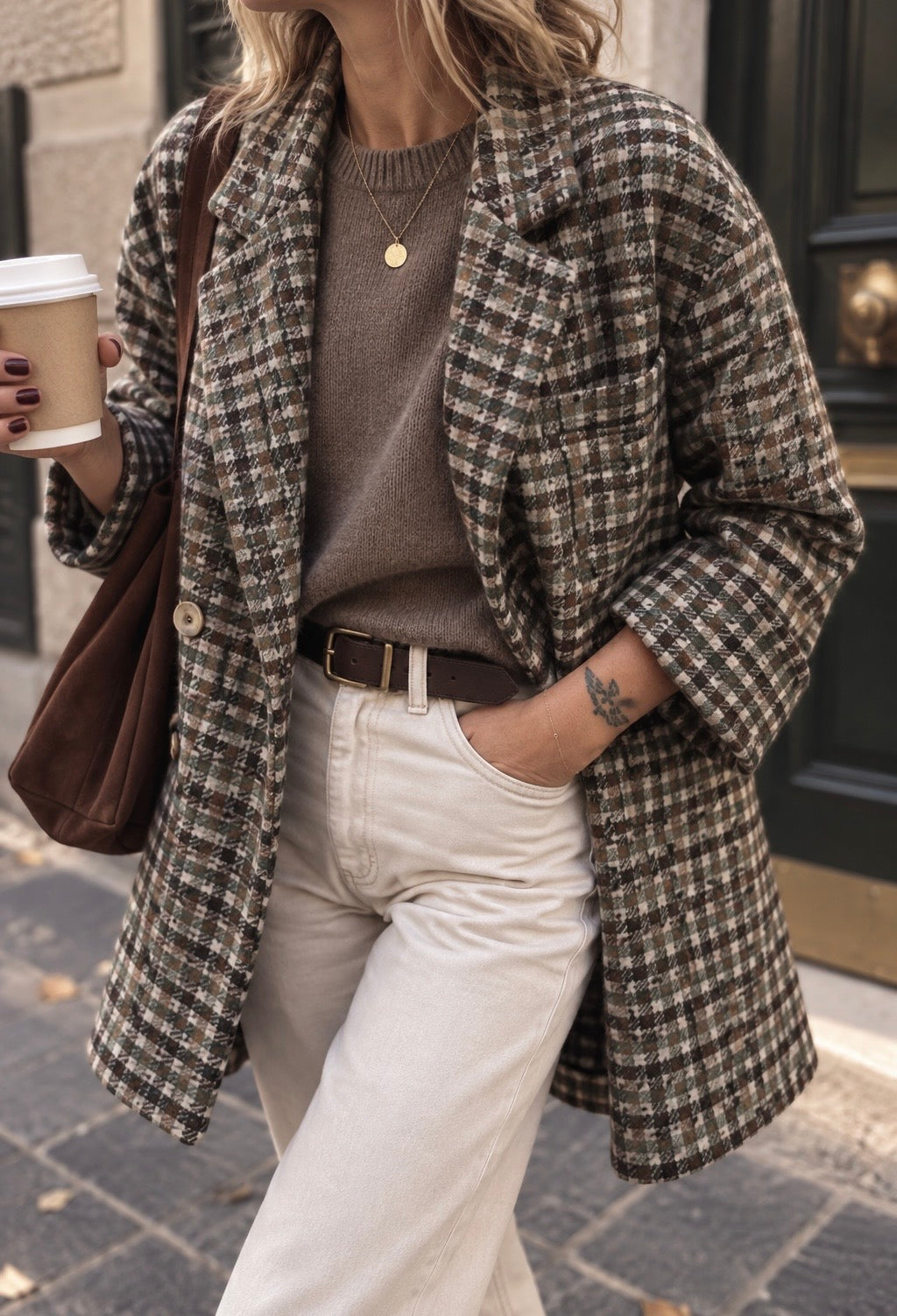 Giacca Scotland check green