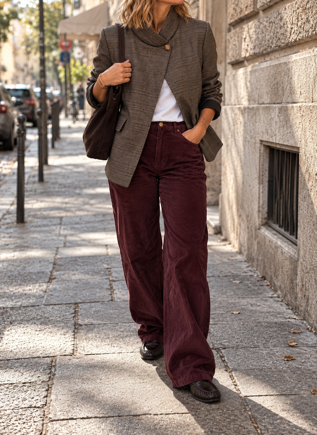 Pantalone Paco burgundy