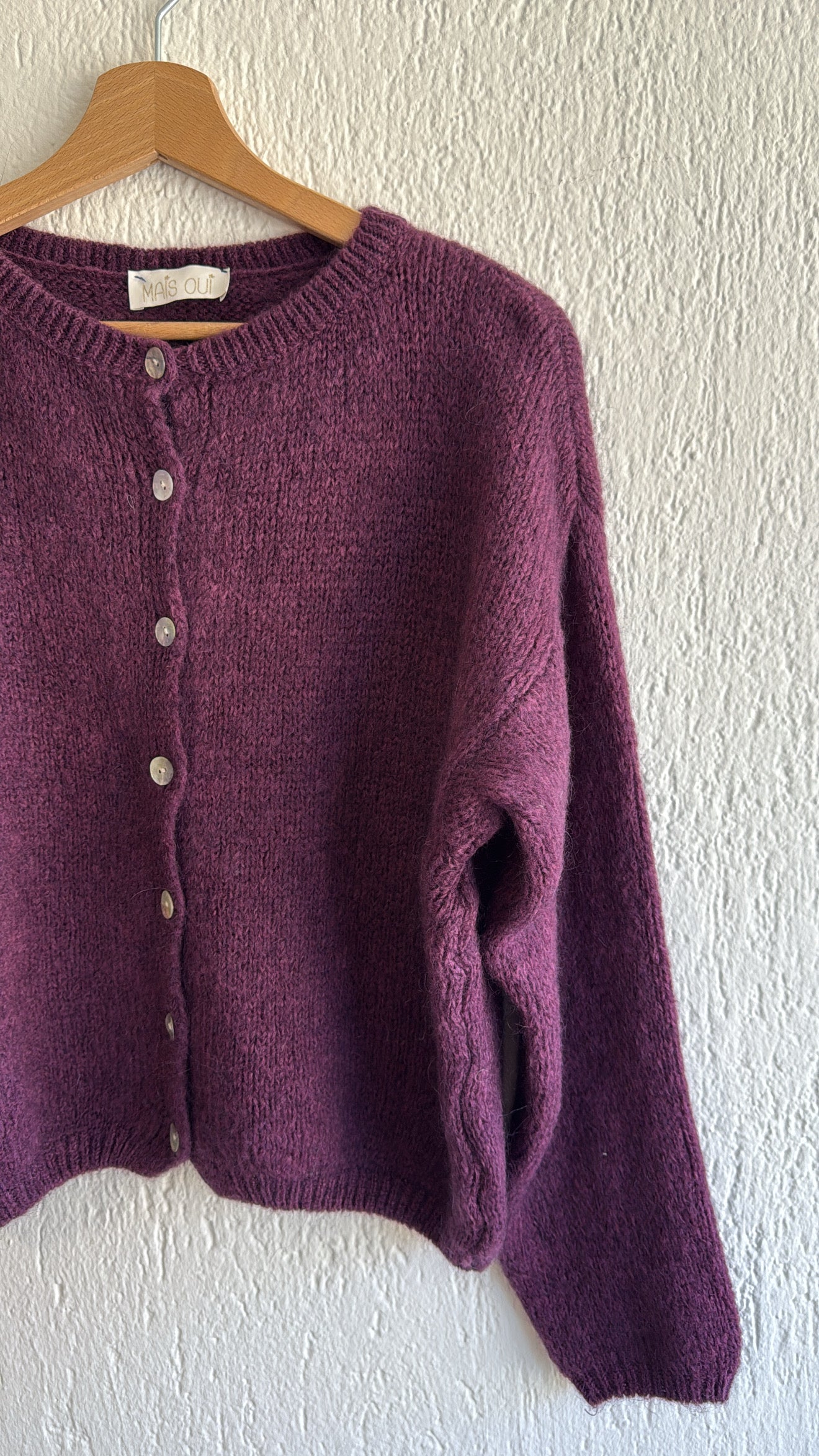 Cardigan Linette prune