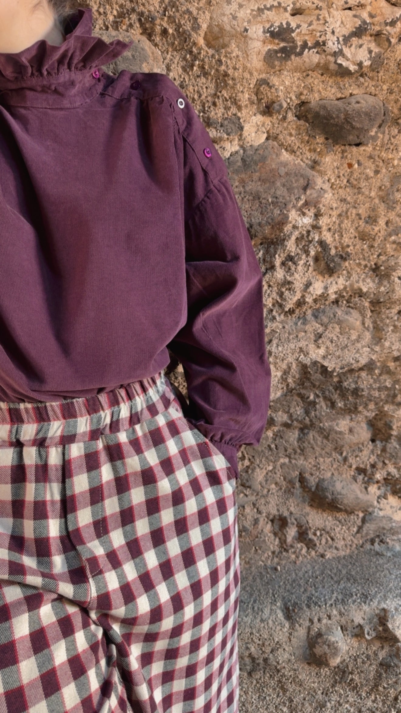 Camicia Demetra prune