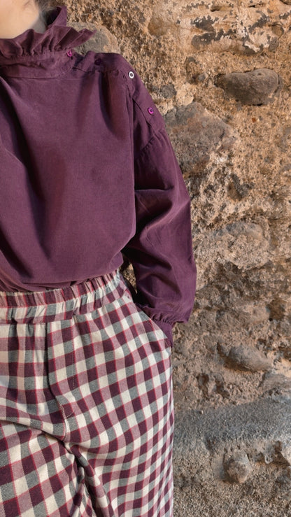 Camicia Demetra prune