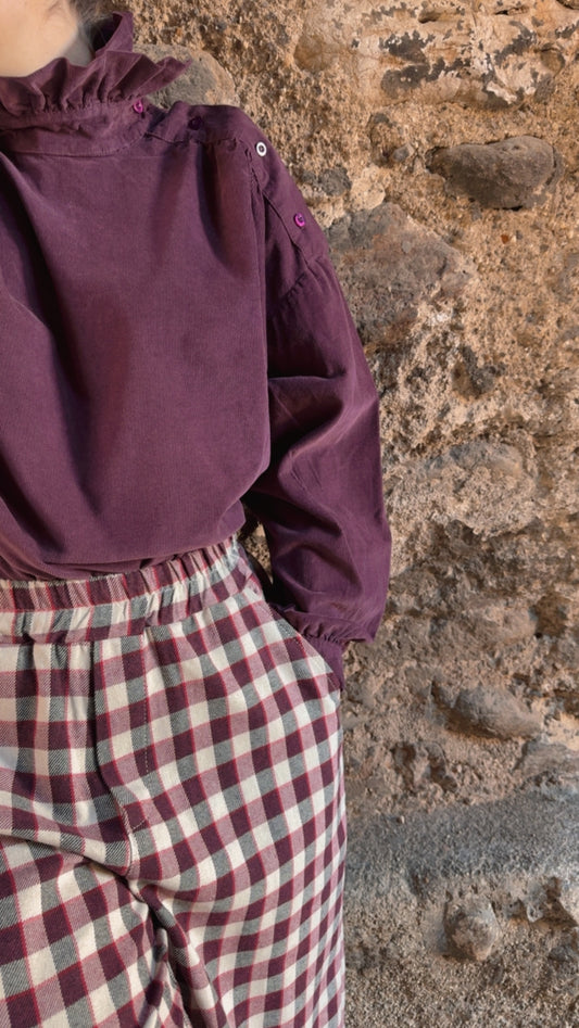 Camicia Demetra prune