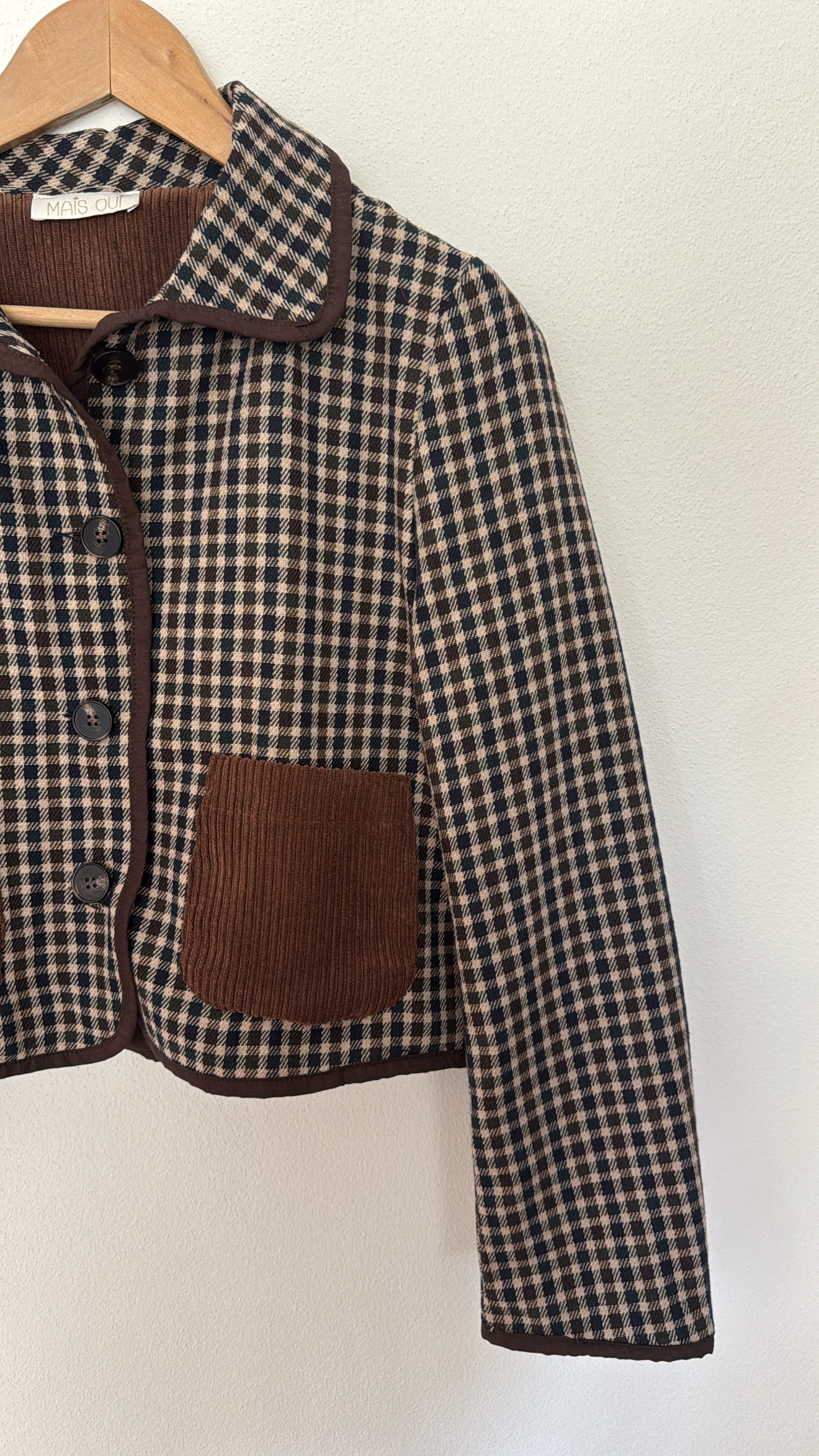Giacca Roy check navy