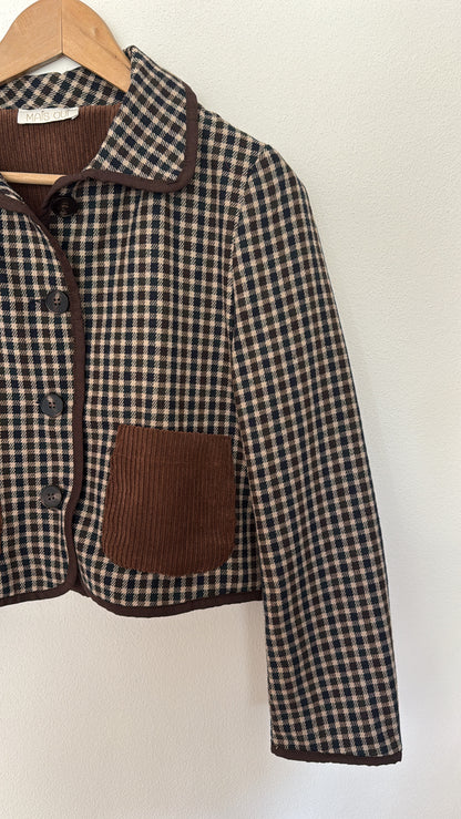 Giacca Roy check navy