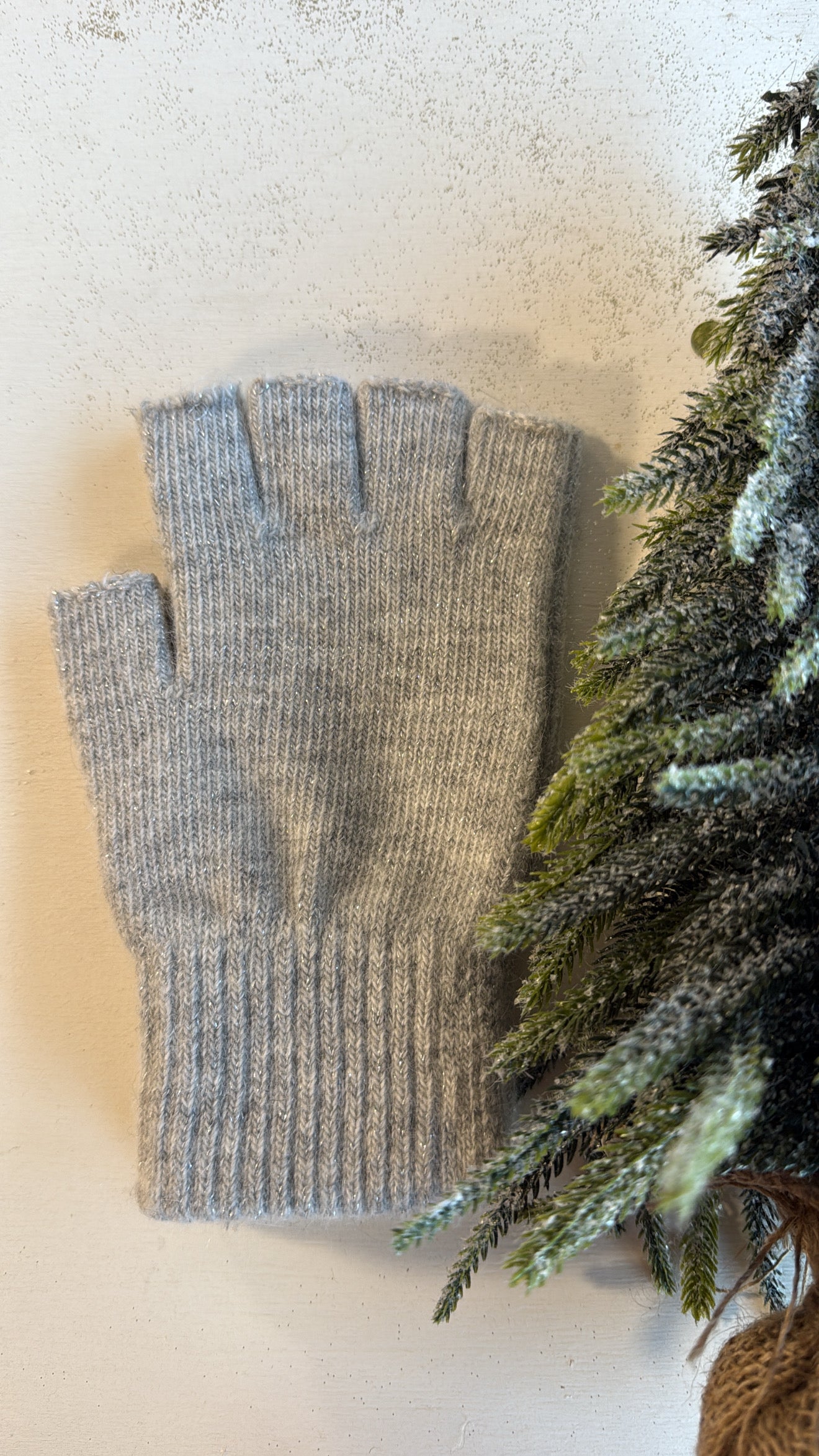 Guanti “mezze dita” Celine grey