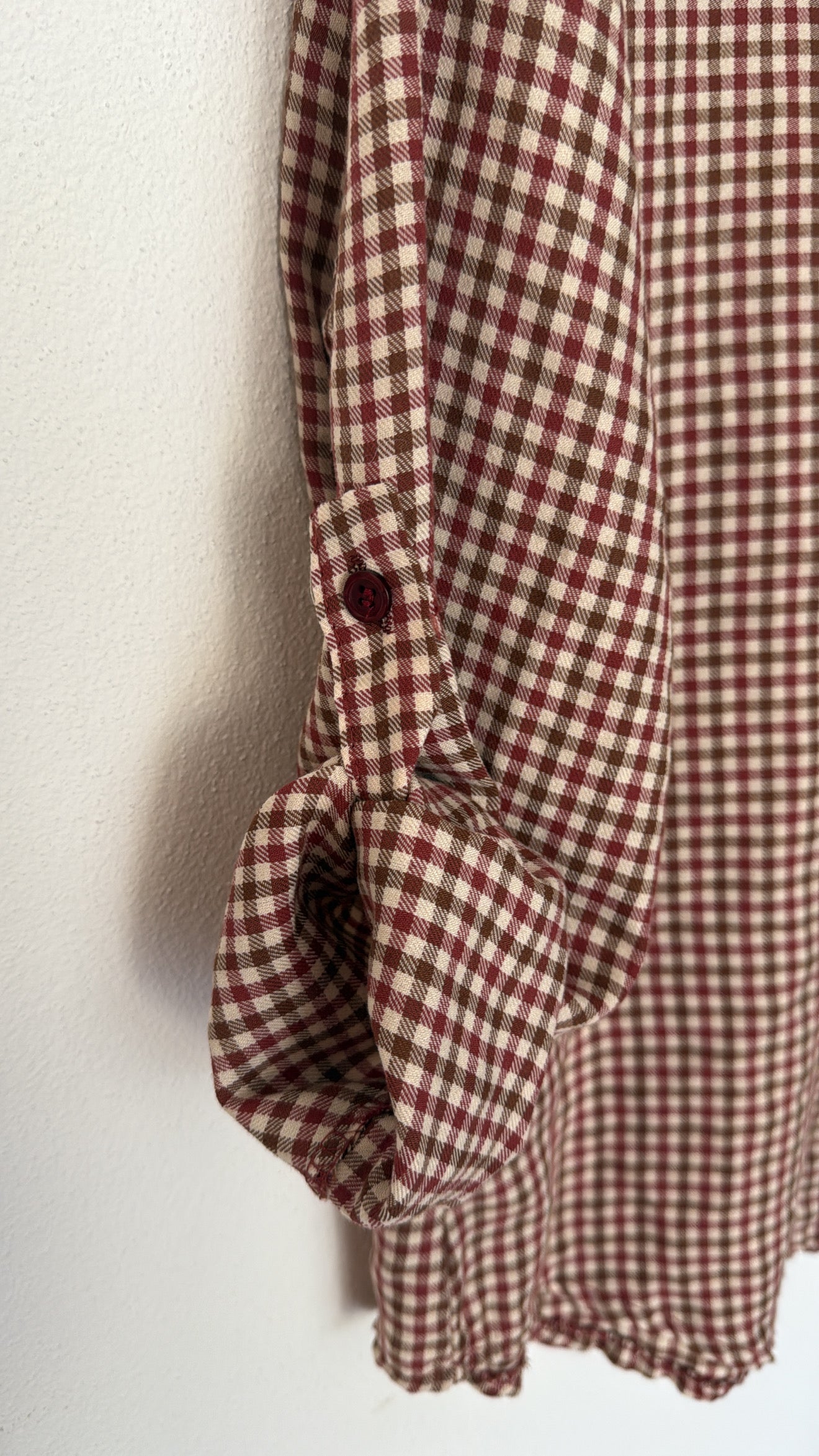 Camicia Wayne check cherry