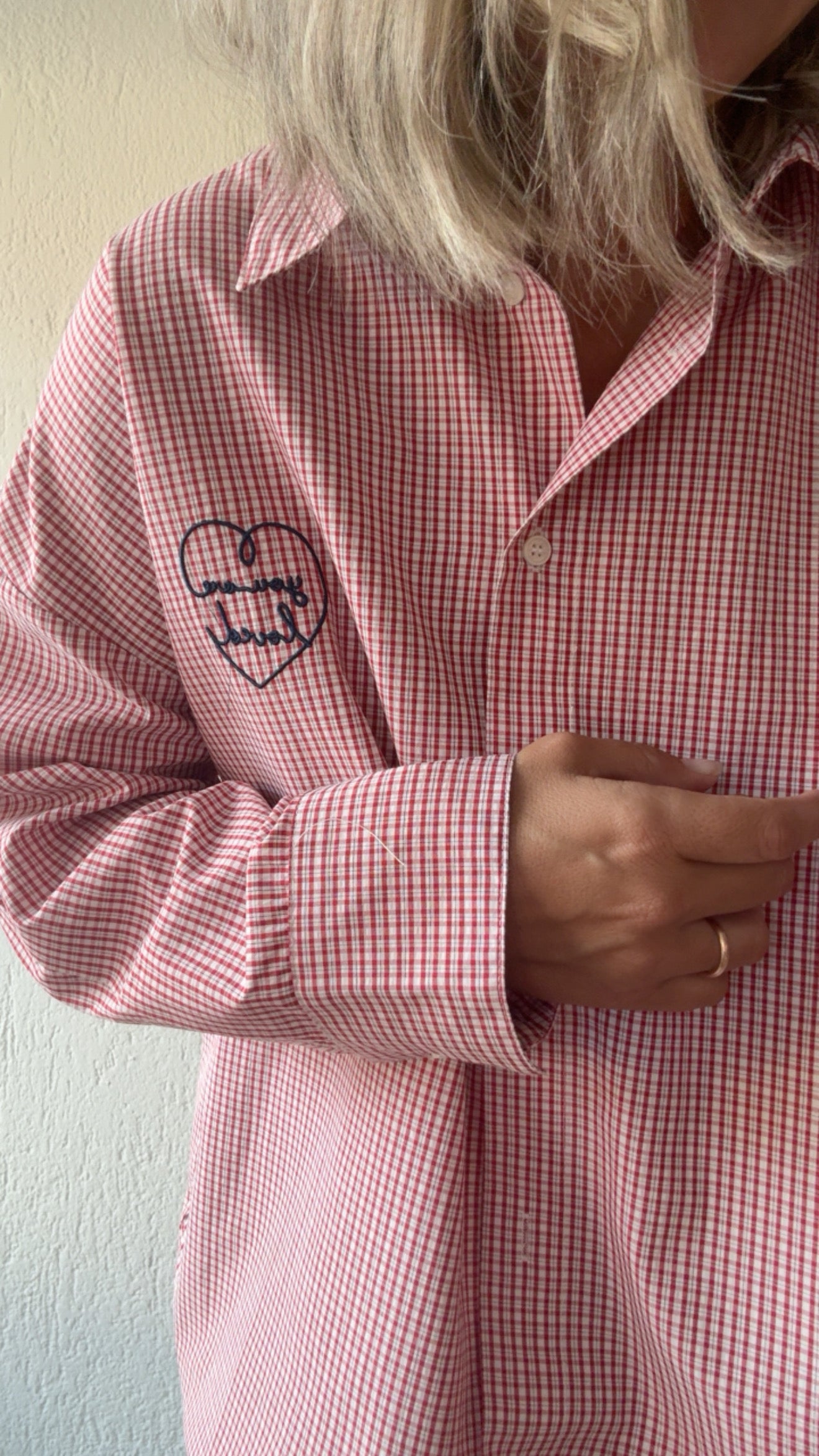 Camicia Loved red