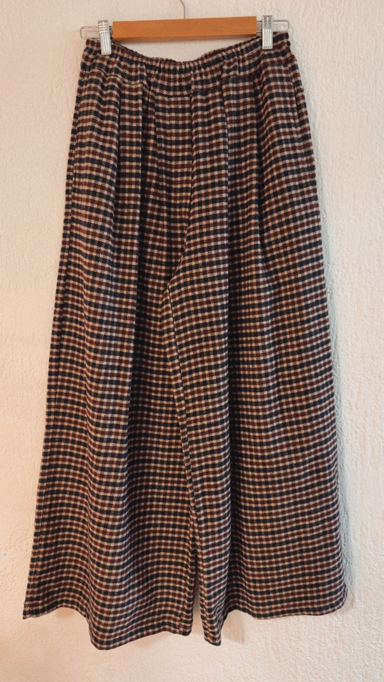 Pantalone rox check navy prune