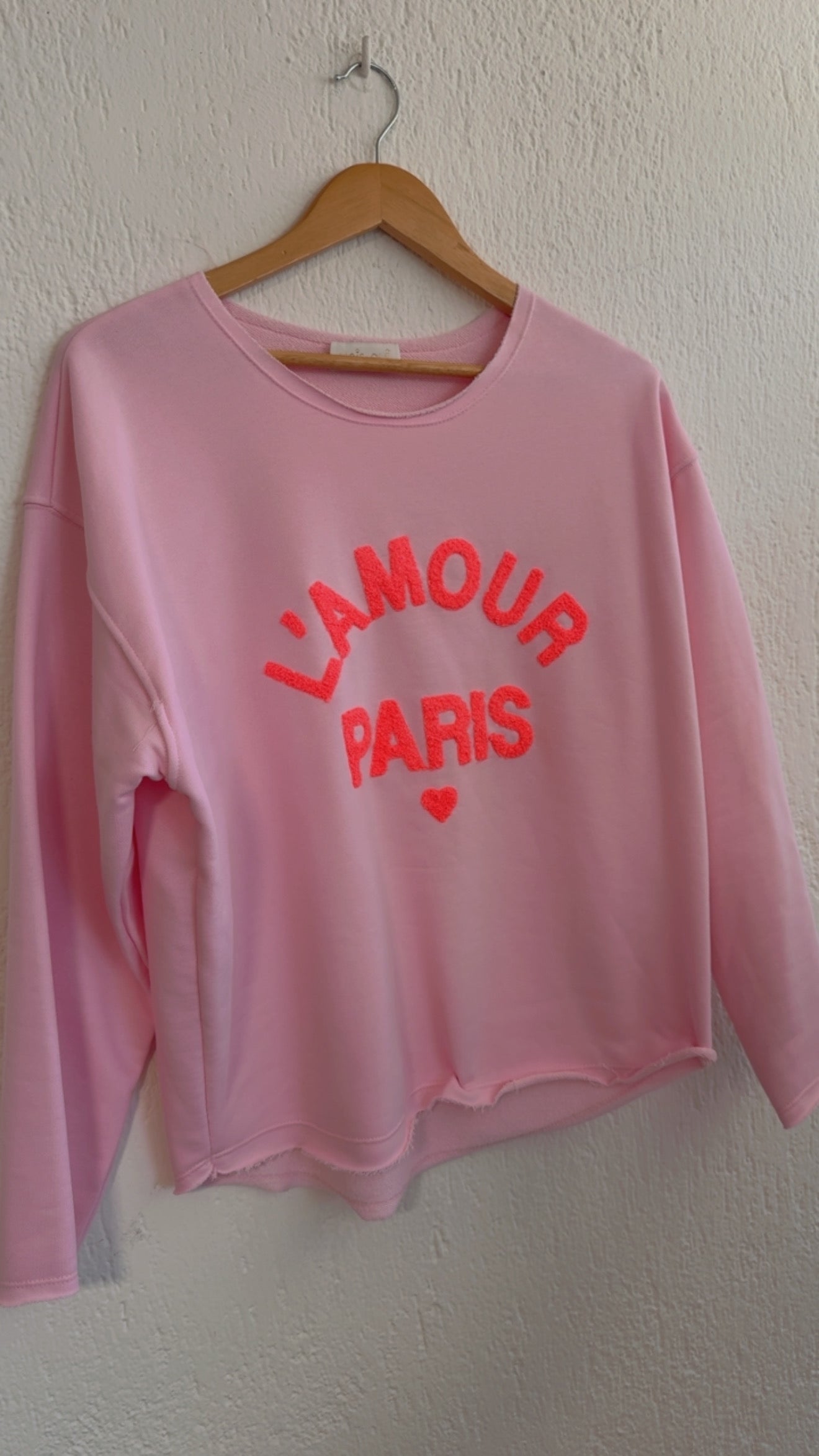 Felpa L'amour Paris rosa