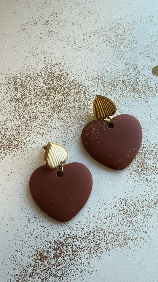 Orecchino Simba mattone