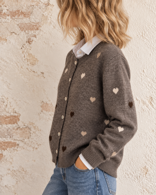 Cardigan Amanda taupe