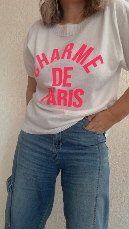 Maglia Charme de Paris white