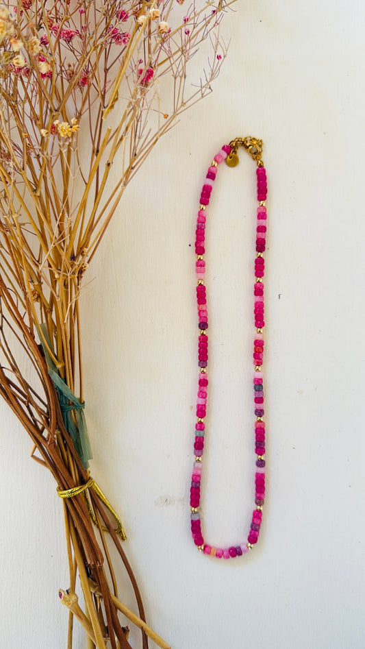 Girocollo Sorbet rose vintage